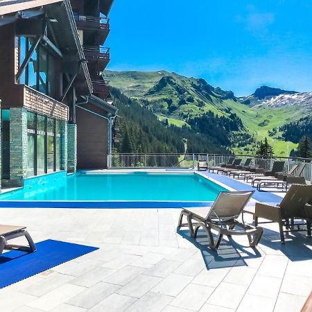 Appartement Premium En Pleine Nature A Flaine, 8 A 10 Personnes - Piscine Exterieure Chauffee, Jacuzzi, Sauna, Hammam Et Salle De Sport Luaran gambar