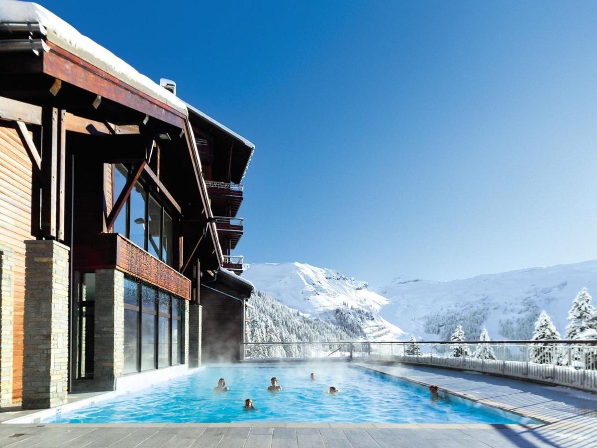 Appartement Premium En Pleine Nature A Flaine, 8 A 10 Personnes - Piscine Exterieure Chauffee, Jacuzzi, Sauna, Hammam Et Salle De Sport Luaran gambar