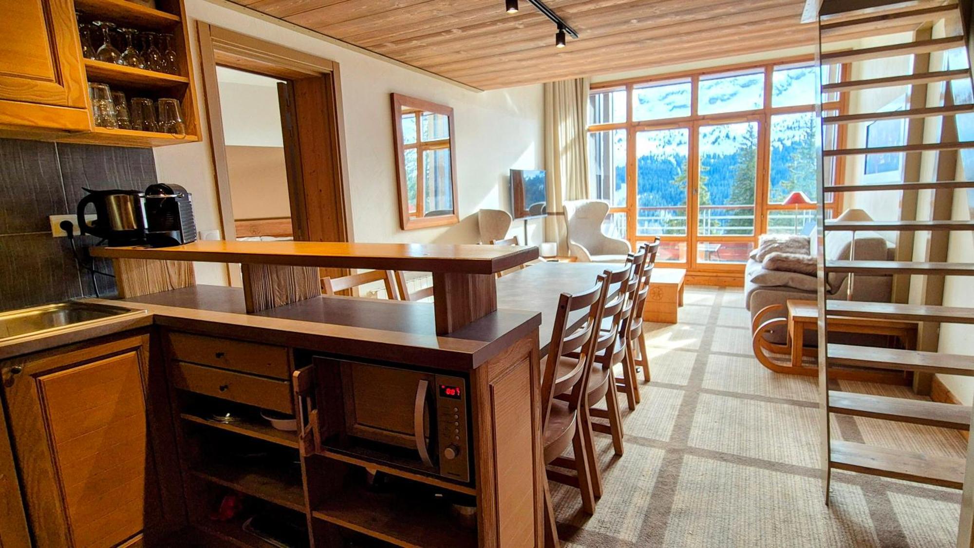 Appartement Premium En Pleine Nature A Flaine, 8 A 10 Personnes - Piscine Exterieure Chauffee, Jacuzzi, Sauna, Hammam Et Salle De Sport Luaran gambar